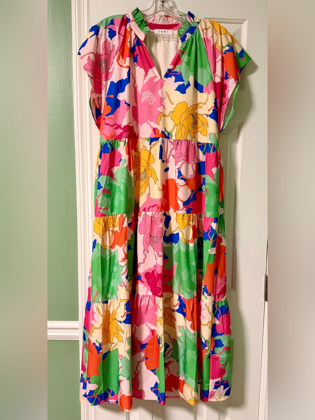 Thml Bright Floral Tiered Dress